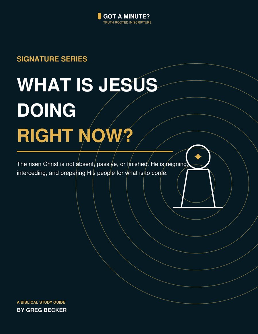 What Is Jesus Doing Right Now? cover